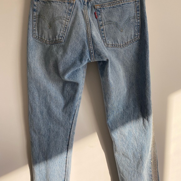 Levi's 501 Crop Jean in Diamond - Picture 7 of 11